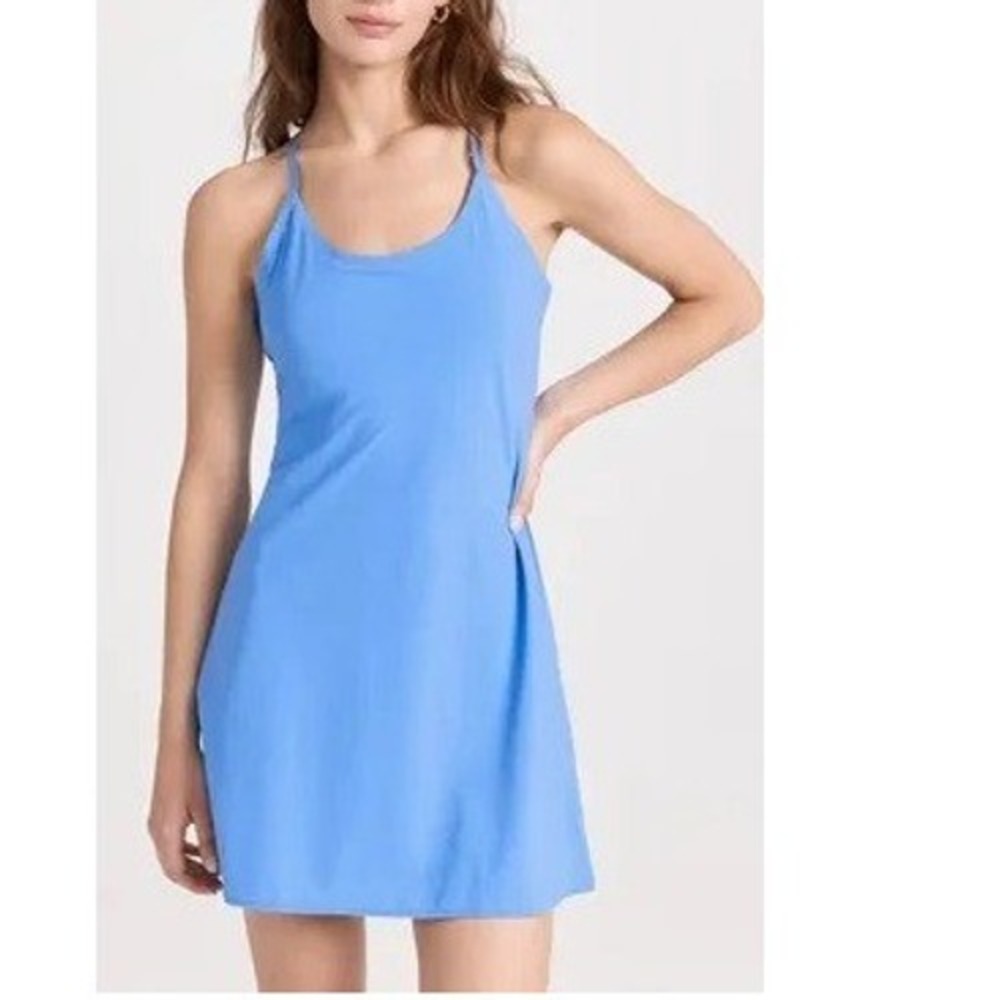 Outdoor Voices Exercise Dress Blue Adjustable Straps Racerback Mini Small